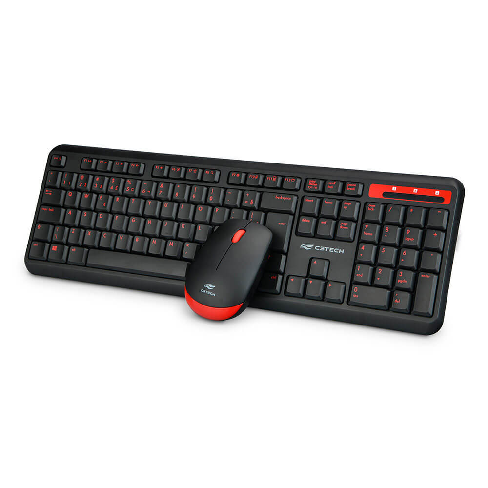 Teclado e Mouse Sem Fio K-W100 C3T