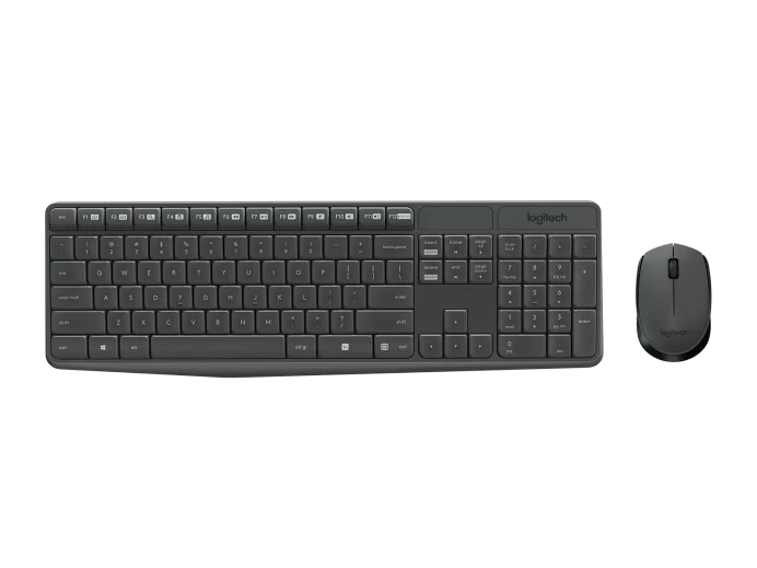 Teclado e Mouse Sem Fio Logitech MK235