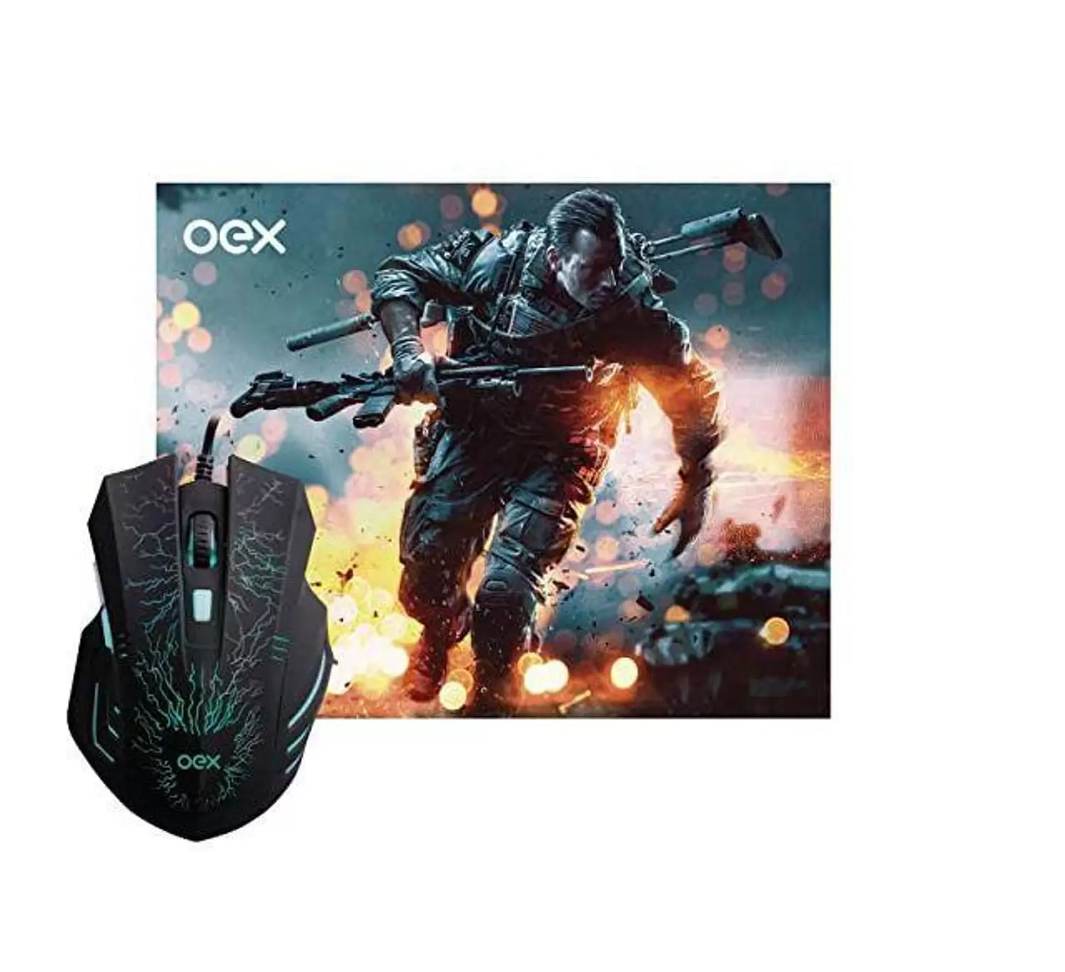 Combo Gamer Mouse e Mousepad Stage